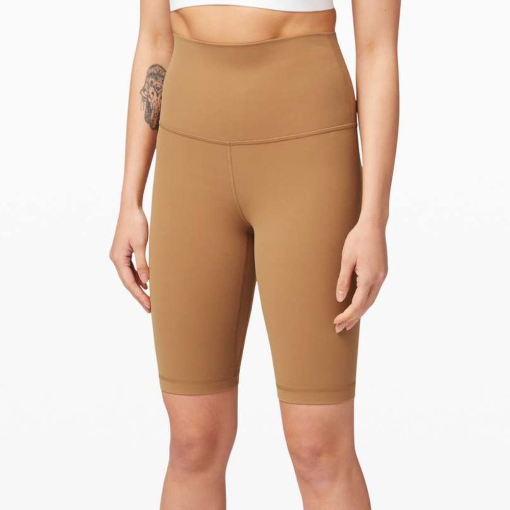 NWT lululemon Align SHR Short 10'' Saddle Brown